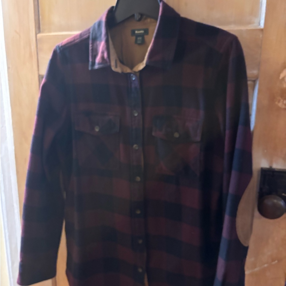 Womens Roots flannel plaid shirt